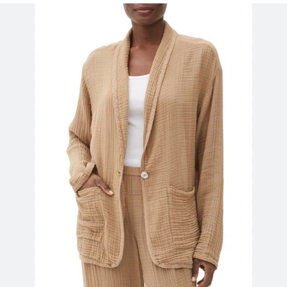 Michael Stars Dana Cotton Gauze Blazer - Picture 1 of 10
